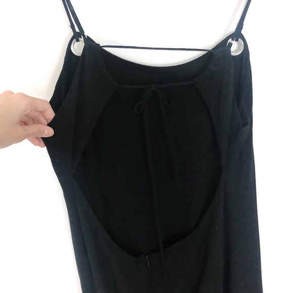 Urban Outfitters Tie Back Black Mini Dress - Picture 5 of 6